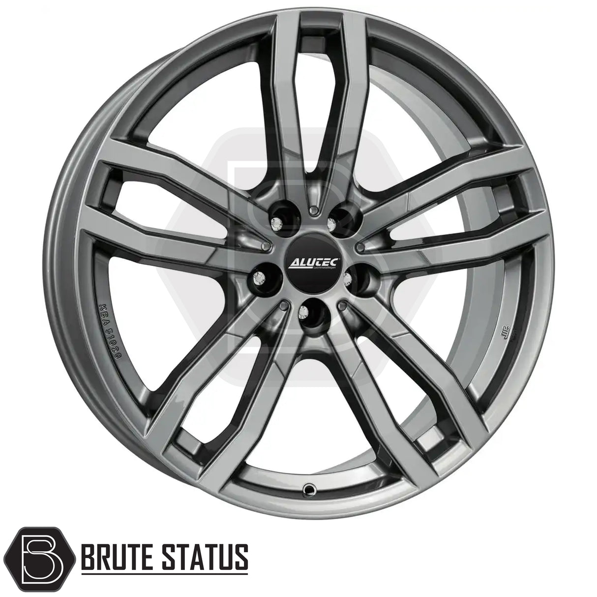 ALUCTEC DriveX Metal Grey Wheels – Set of 4 – 19x8.5 or 20x9 alloy wheels with 5x120 PCD, offsets ET33, ET40, or ET43, centre bore 65.1mm, load rated 790–1030kg, includes wheel nuts and spigot rings.