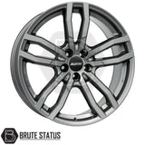 ALUCTEC DriveX Metal Grey Wheels – Set of 4 – 19x8.5 or 20x9 alloy wheels with 5x120 PCD, offsets ET33, ET40, or ET43, centre bore 65.1mm, load rated 790–1030kg, includes wheel nuts and spigot rings.