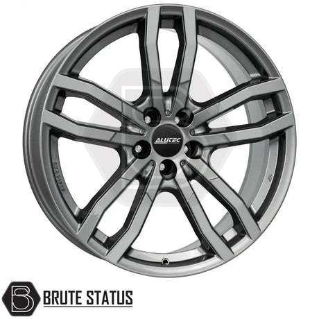 ALUCTEC DriveX Metal Grey Wheels – Set of 4 – 19x8.5 or 20x9 alloy wheels with 5x120 PCD, offsets ET33, ET40, or ET43, centre bore 65.1mm, load rated 790–1030kg, includes wheel nuts and spigot rings.