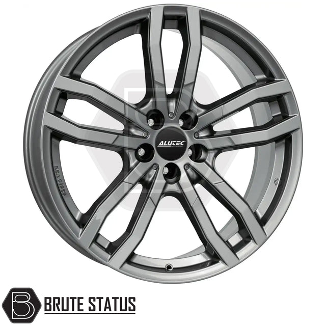 ALUCTEC DriveX Metal Grey Wheels – Set of 4 – 19x8.5 or 20x9 alloy wheels with 5x120 PCD, offsets ET33, ET40, or ET43, centre bore 65.1mm, load rated 790–1030kg, includes wheel nuts and spigot rings.