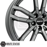 ALUCTEC DriveX Metal Grey 19- or 20-Inch Alloy Wheels – Durable wheels for trucks and SUVs, 5x120 bolt pattern, ET33–ET43 offsets, 65.1mm centre bore, load capacity 790–1030kg, complete 4-wheel set with installation accessories.