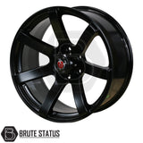 Axe Quake alloy wheel in matte black finish, 20x9 size with ET10 offset, 6x139.7 PCD and 106 centre bore, designed for pick up trucks. 