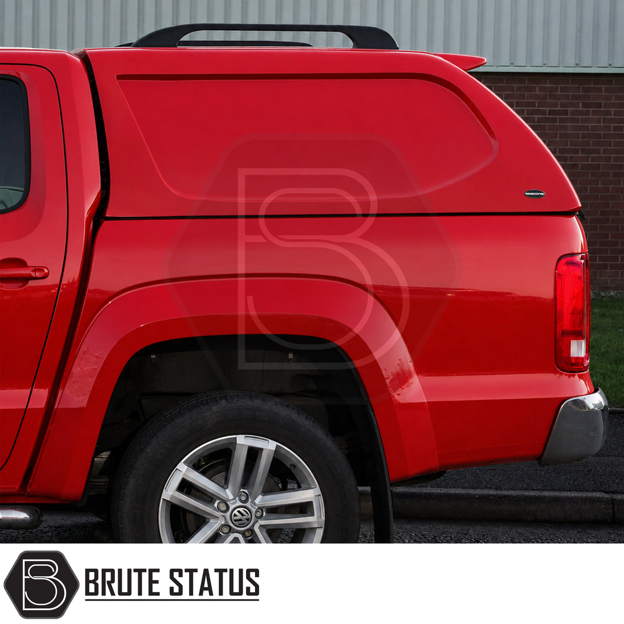 Truckman L-Series hardtop canopy for Volkswagen Amarok with extra load space and tinted rear tailgate