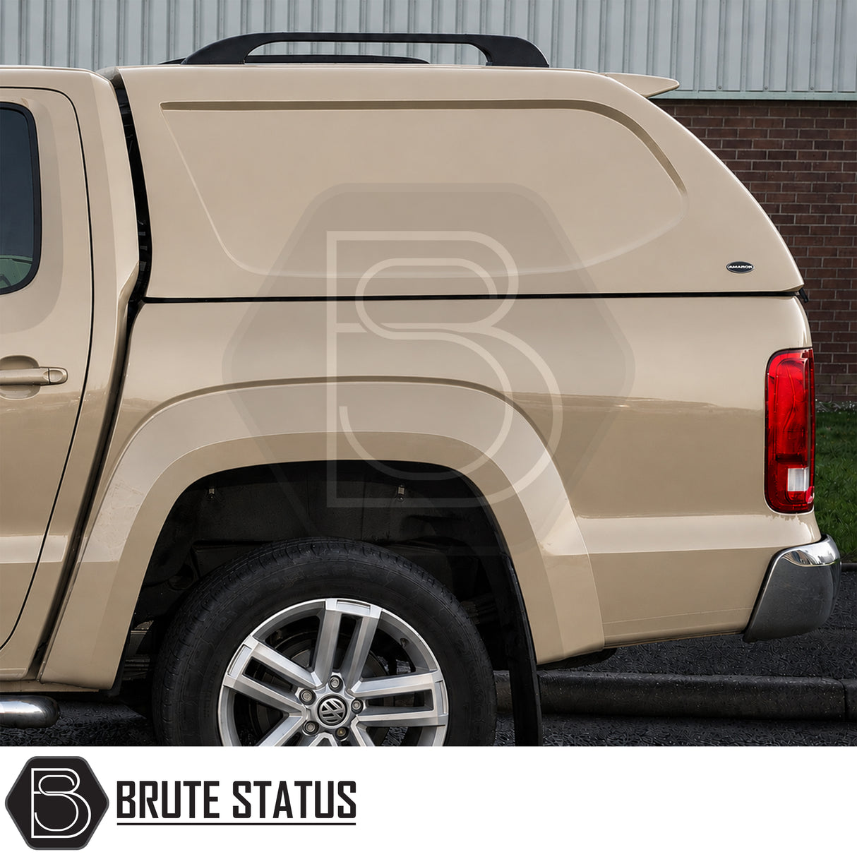 Volkswagen Amarok hardtop canopy with cab-high styling and solid-sided Truckman L-Series design