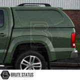 Truckman L-Series canopy fitted to Volkswagen Amarok pickup truck with LED interior light and tinted rear window