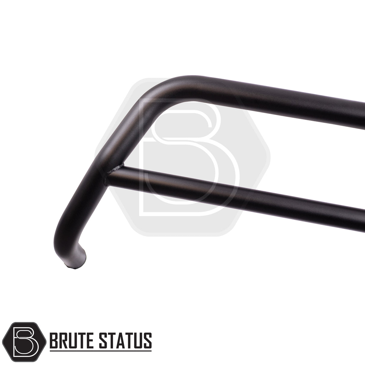 Black matte bull bar for Isuzu D-Max pickup truck years 2012-2021