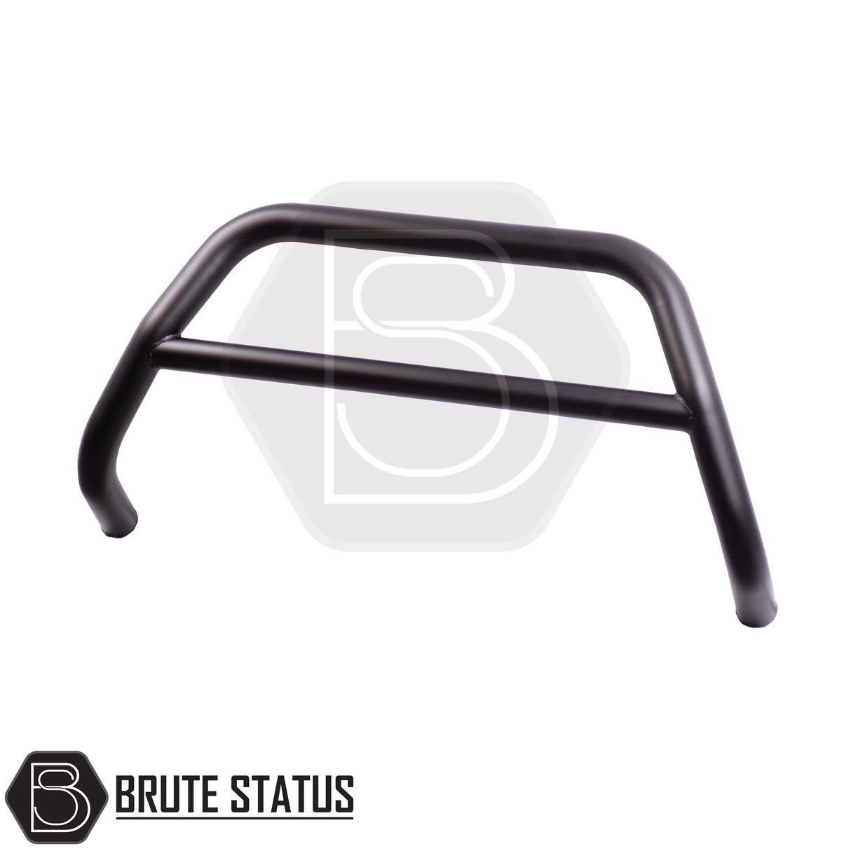 Black matte bull bar for Isuzu D-Max pickup truck years 2012-2021
