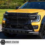 Premium Ford Ranger T9 bonnet protector with sleek black finish and enhanced bonnet protection