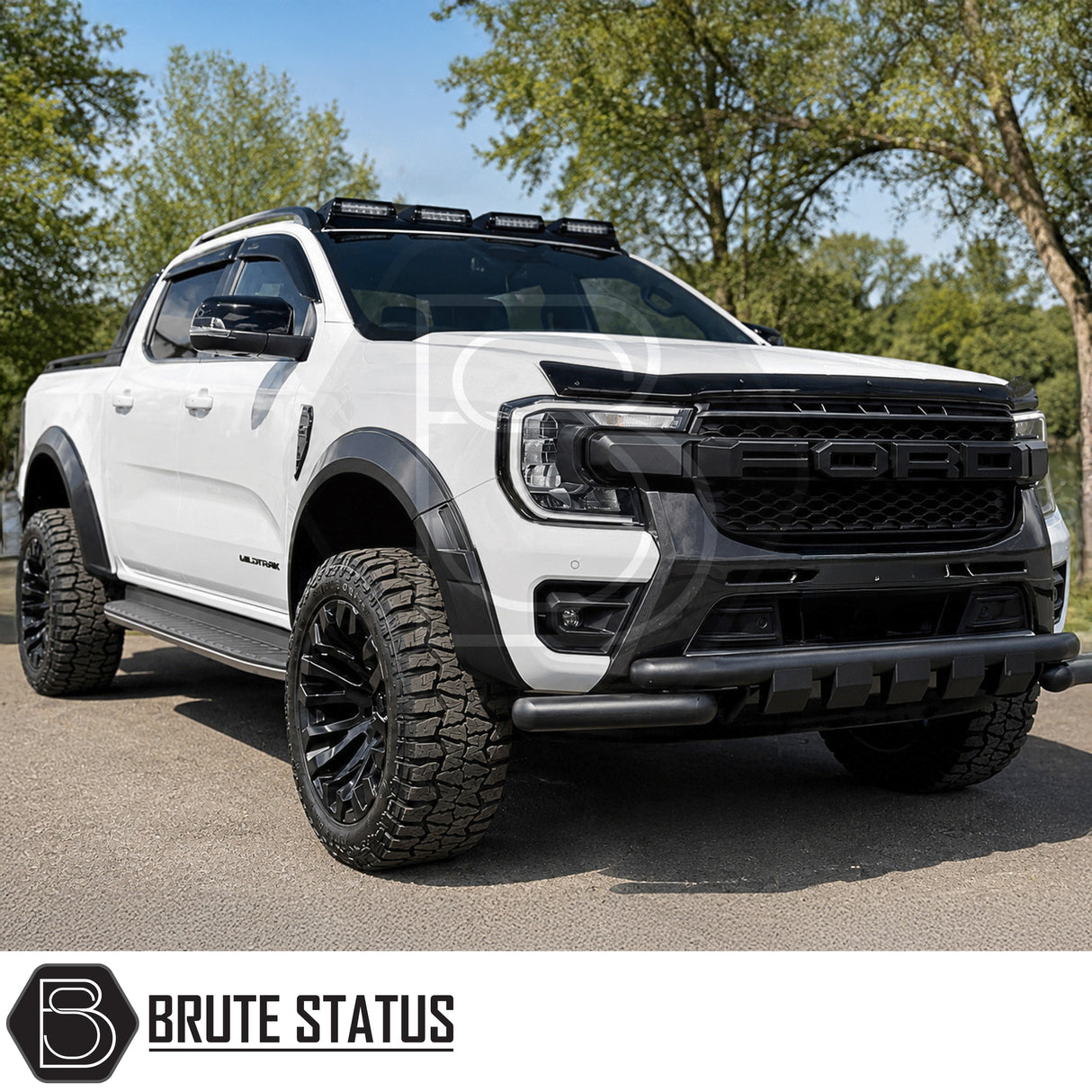 Ford Ranger 2023 onwards bonnet protector designed to shield against bugs, stones and road debris