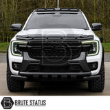 Premium bonnet guard for Ford Ranger 2023+ T9 models with durable satin black finish and 3M fitting tape