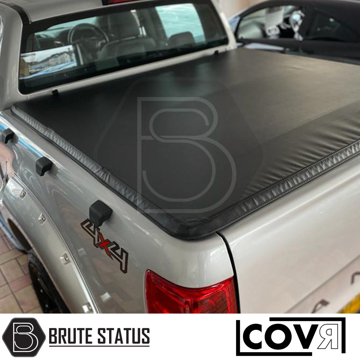 Ford Ranger 2012-2022 tri-fold load bed cover by COVR, durable UV-resistant tonneau cover with secure no-drill fitment.