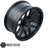 20-inch Hawke AWD Canti alloy wheel set in matte black for pickup trucks and 4x4 vehicles