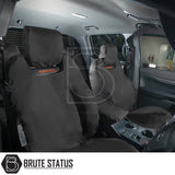 Ford Ranger Raptor T9 2023+ Double Cab Cotton-Backed PU Seat Covers