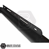 Front-mounted matte black city bar installed on a pickup truck, featuring laser-cut mounting plates, a pre-installed light bar bracket, and a clean chassis-mounted fit with no specialist tools required.