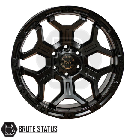 Premium Hawke AWD Diablo wheels in matte black featuring aggressive styling and ET0 offset for pickup trucks
