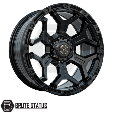 Hawke AWD Diablo alloy wheels in matte black 20x9.5 with 6x139.7 fitment and 1150kg load rating