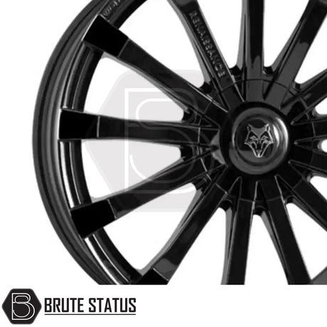 Wolfrace Eurosport Renaissance Gloss Black 4-Wheel Set – Versatile high-performance wheels for trucks and SUVs, sizes 18x8.5 or 20x8.5, multiple bolt patterns, offsets ET20–ET45, 1250kg load capacity, complete with installation accessories.