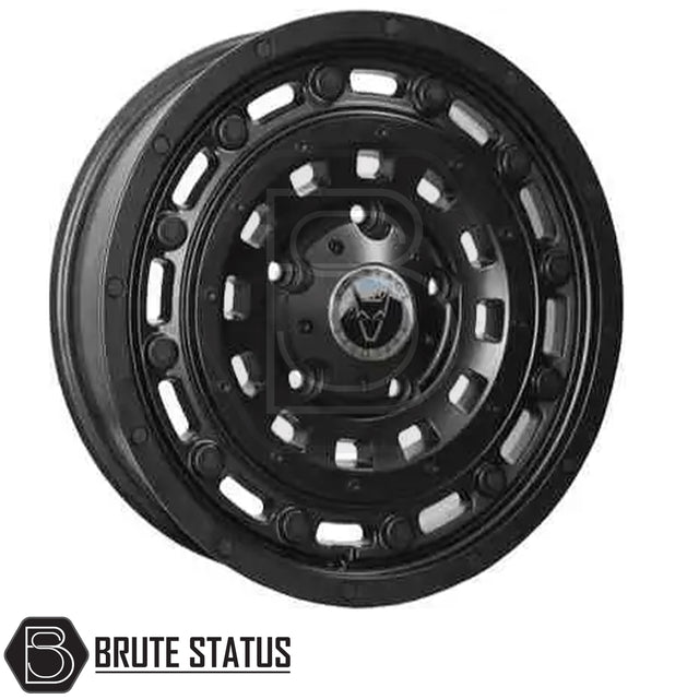 Wolfrace Explorer Overland 1400 Matte Black Wheels – Set of 4 – Heavy-duty alloy wheels available in 17x8.5 or 18x8, PCD options 5x120 or 6x114.3, offsets ET35–ET50, centre bore 65.1 or 66.1, 1400kg load rating, includes wheel nuts and spigot rings.