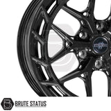 Gloss Black Wolfrace Explorer Titan X Wheels – 20x9, ET0 – Off-road-inspired alloy wheel set with aggressive stance, centre bore options 66.1 or 93.1, load rated to 1250kg, sold as a complete 4-wheel package including nuts and spigot rings.