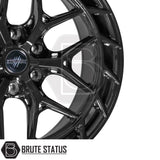 Wolfrace Explorer Titan X 20x9 Gloss Black Wheels – Set of Four – Premium alloy wheels with wide ET0 offset, compatible with 6x114.3 and 6x139.7 bolt patterns, high 1250kg load rating, complete installation kit supplied.