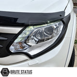 Fiat Fullback ABS headlight covers and front light styling trim with fade resistant finish and pre-applied 3M adhesive for easy fitting