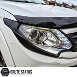 Fiat Fullback headlight covers pair made from high quality ABS plastic with 3M adhesive tape for aggressive front end styling upgrade