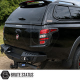 Fiat Fullback 2015-2019 tail light covers in  black with premium ABS construction and custom rear styling