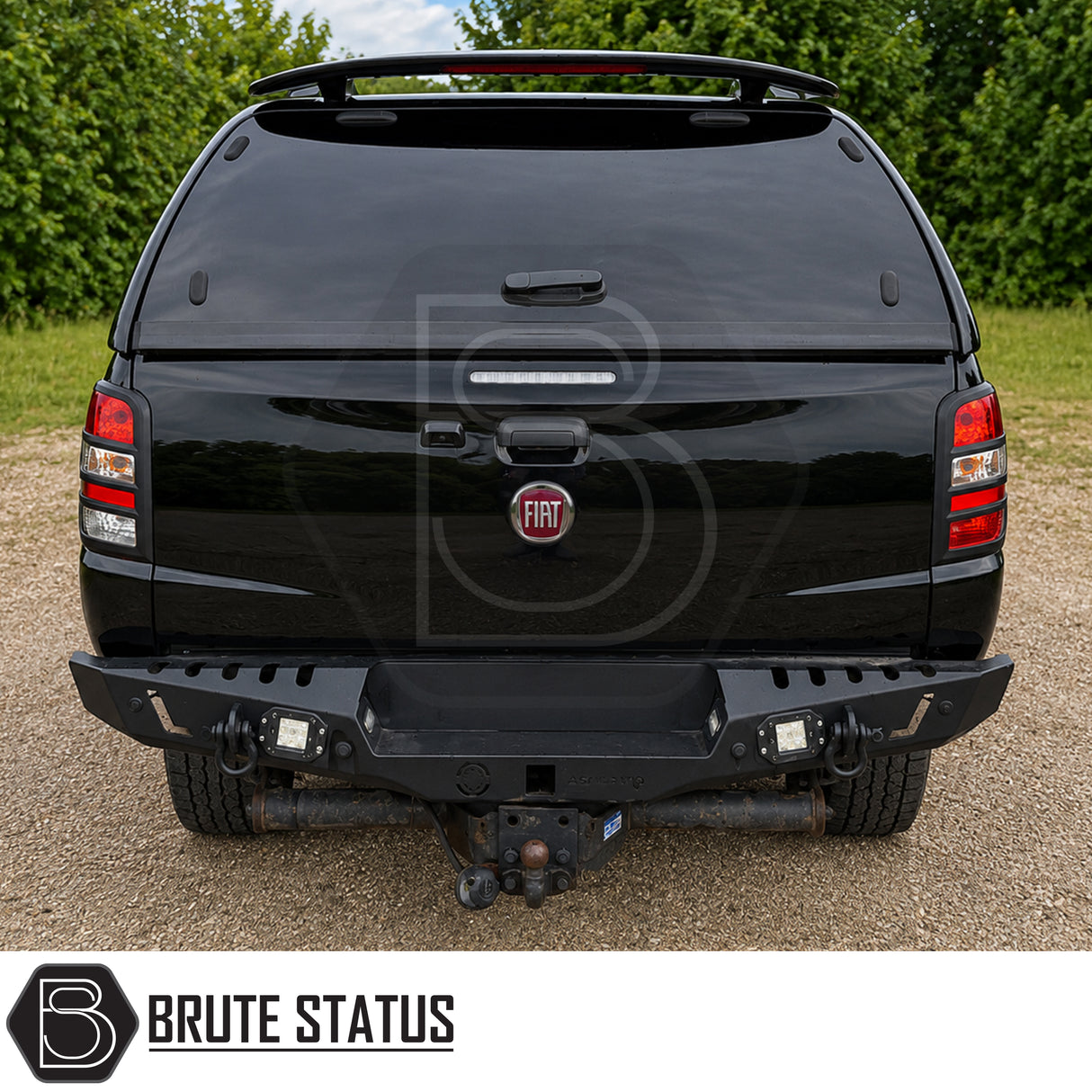 Fiat Fullback 2015-2019 tail lamp covers designed to enhance rear-end appearance with durable ABS styling trims