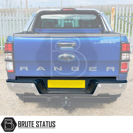 Ford Ranger 2012-2022 OEM Style Rear Bumper Plastic Step Replacement in matte black