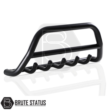 Matte black city bar for 2012-2022 Ford ranger, enhances truck appearance and bumper protection; easy DIY installation with no drilling required, includes all fittings and TÜV certified.