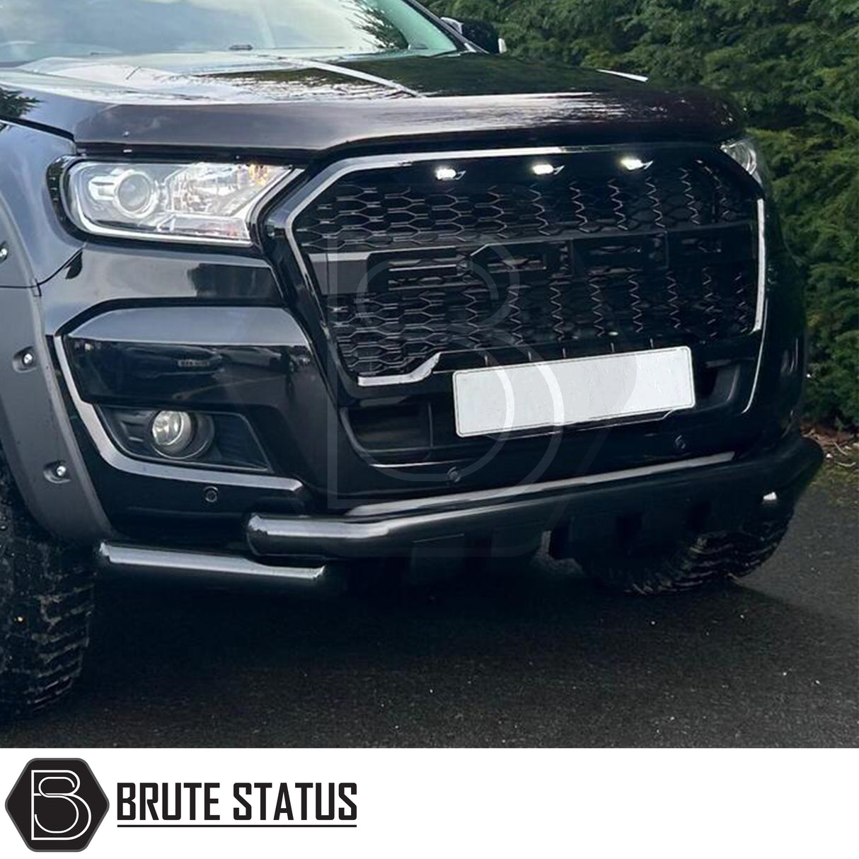 Ford Ranger 2012-2015 City Bar (Nudge Bar) in Gloss Black