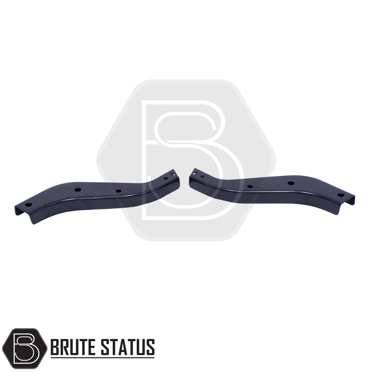 Brute Status black rear bumper for Ford Ranger 2012–2022 with parking sensor compatibility and non-slip step pads