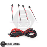 Set of 4 white LED lights with wiring loom for Ford Ranger Raptor-style grille