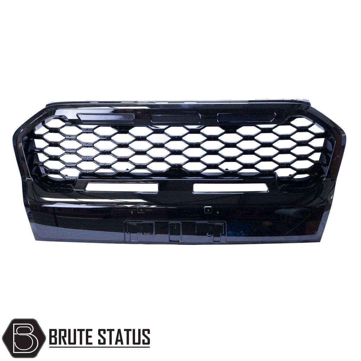 Ford Ranger 2019-2022 T8 Gloss Black Grille (Wildtrak Only) with Amber LEDs