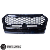Ford Ranger 2019-2022 T8 Gloss Black Grille (Wildtrak Only) with Amber LEDs