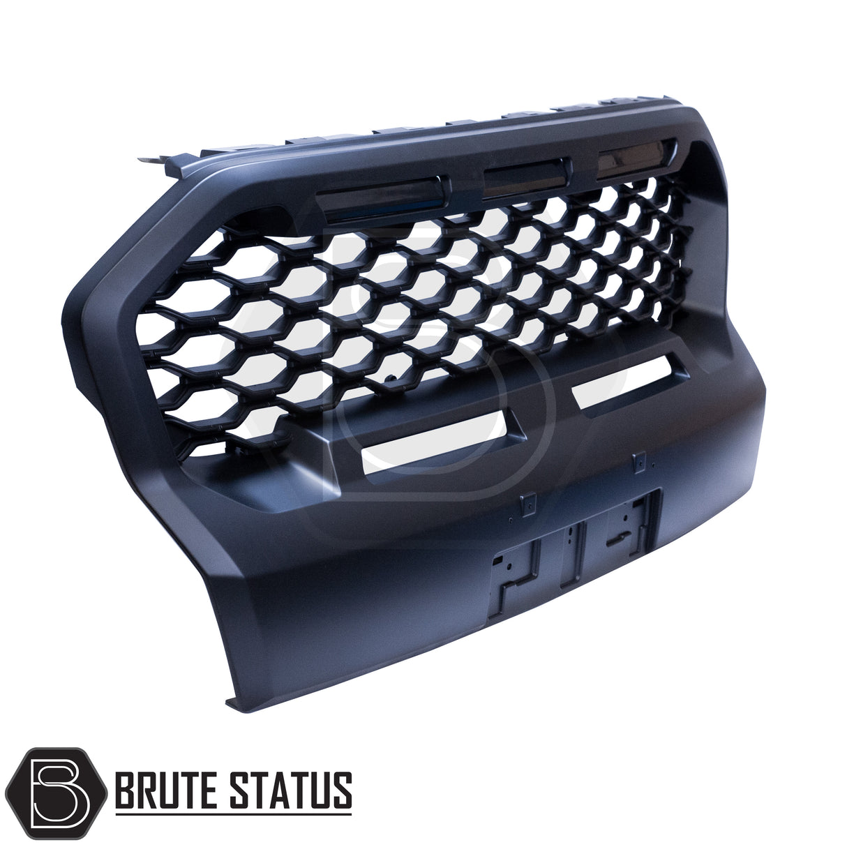 Ford Ranger 2019-2022 T8 Matte Black Grille (Wildtrak Only) with Amber LEDs