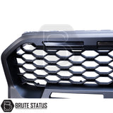 Ford Ranger 2019-2022 T8 Matte Black Grille (Wildtrak Only) with Amber LEDs