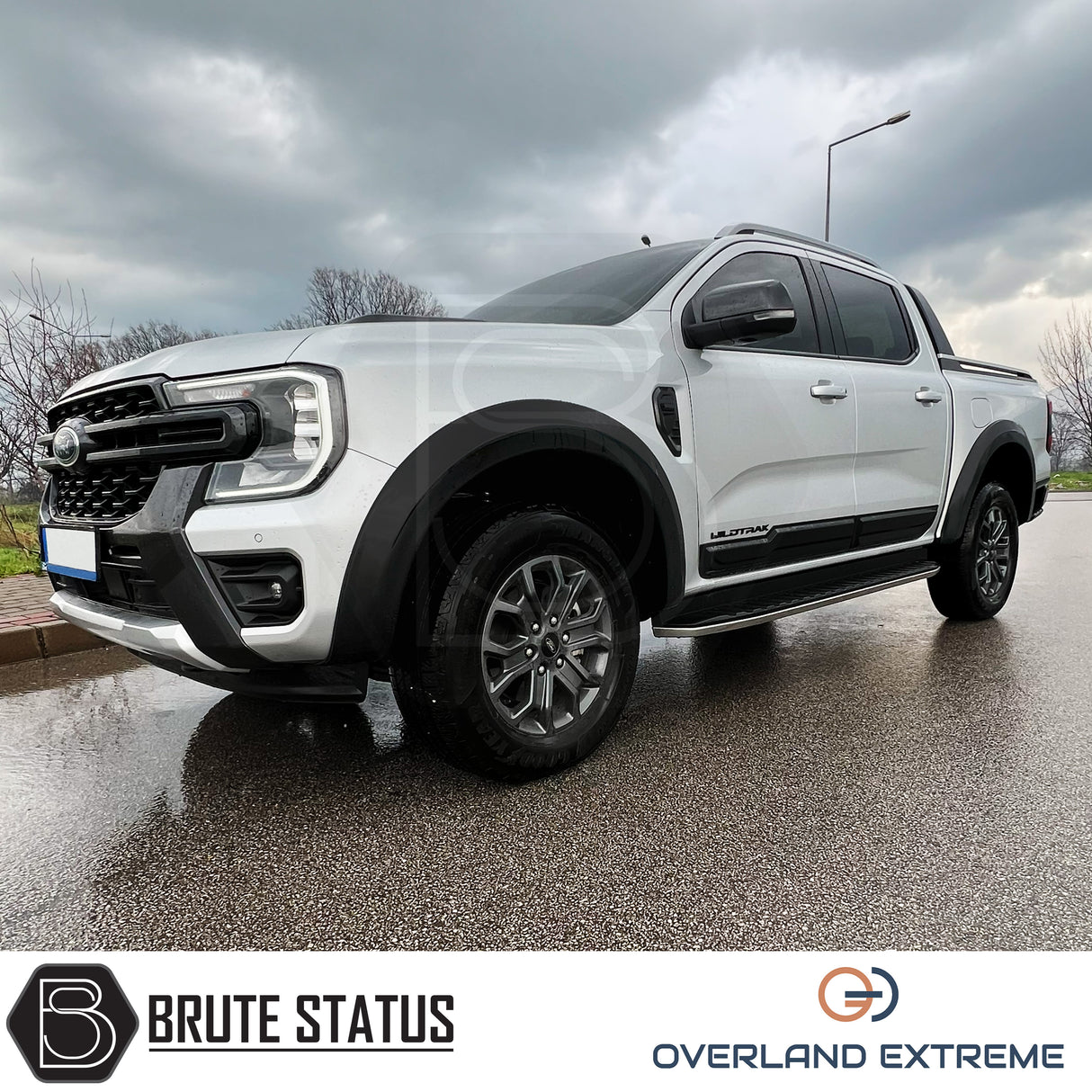 Ford Ranger 2023+ T9 Matte Black Wide Arch Kit (Overland Extreme) & 35mm Wheel Spacers