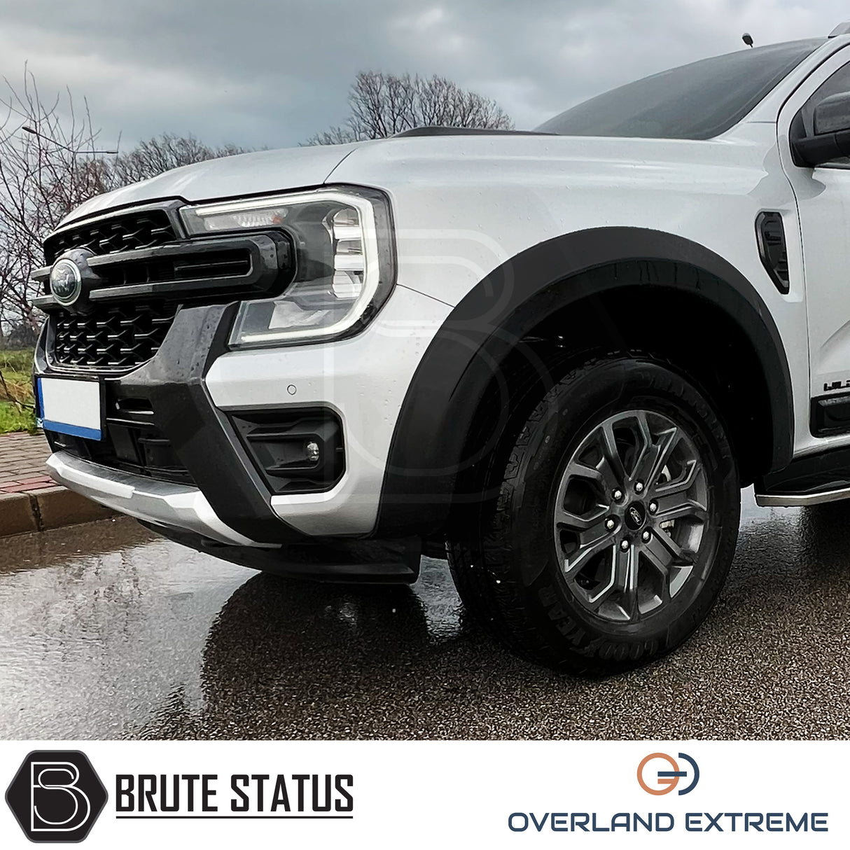 Ford Ranger 2023+ T9 Matte Black Wide Arch Kit (Overland Extreme) & 35mm Wheel Spacers