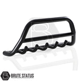Matte black stainless steel city bar for Mitsubishi L200 2015-2019 – bumper protection with easy DIY installation and TÜV certification