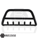 Matte black stainless steel city bar for Isuzu D-Max 2012–2021 – bumper protection with easy DIY installation and TÜV certification