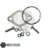 Sporty side exit exhaust for Ford Ranger 2012-2022, stainless steel with twin carbon tips, designed for aggressive look and enhanced engine flow.