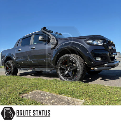 Ford Ranger 2012-2022 wide wheel arch extensions Overland Extreme riveted flares black ABS 4x4 off road styling UK