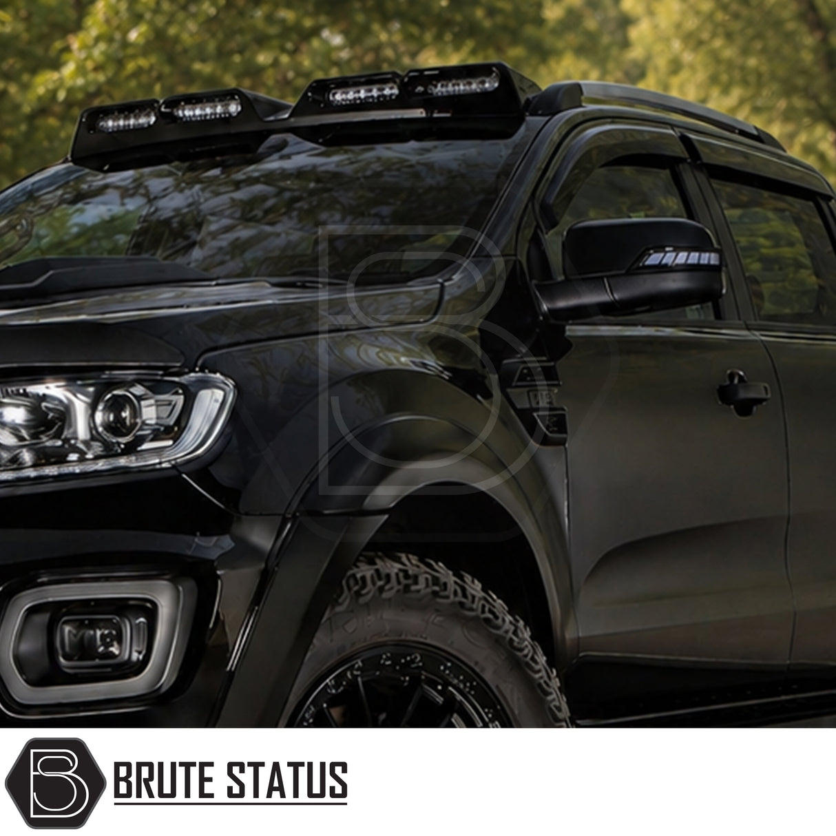 Premium Ford Ranger T6, T7 and T8 mirror covers with integrated LED sequential indicators and gloss styling
