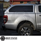 Ford Ranger 2012-2022 T6, T7, T8 Truckman Grand Hardtop Canopy with remote locking, featuring tinted windows and tow hitch, enhancing security and style.