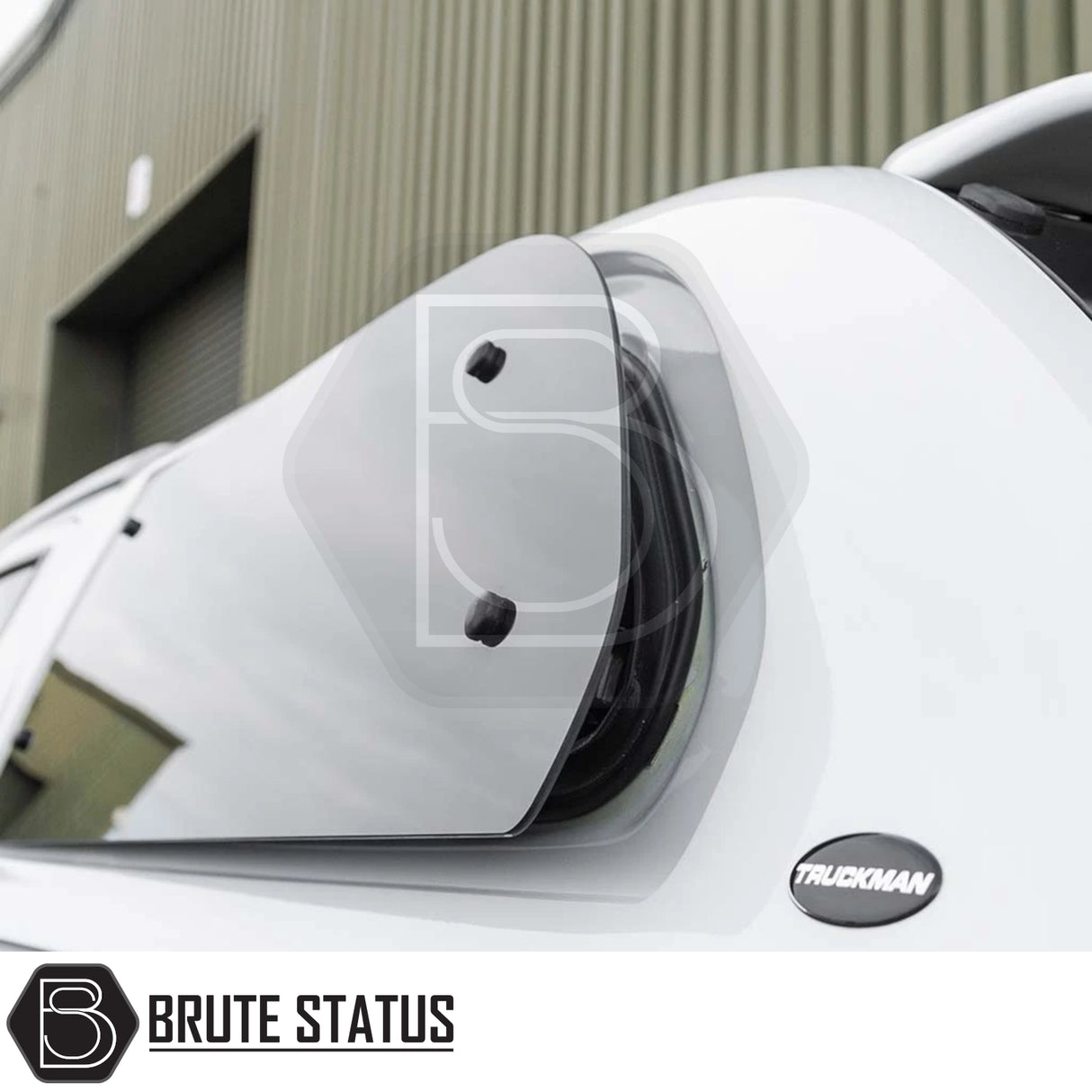 Truckman Grand Hardtop Canopy on Ford Ranger, featuring dark-tinted side window for ventilation and security, showcasing premium aftermarket accessory for enhanced pickup functionality.