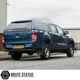 Ford Ranger 2012-2022 T6, T7, T8 with Truckman RS Hardtop Canopy featuring a solid rear window, enhancing security and functionality for commercial use.