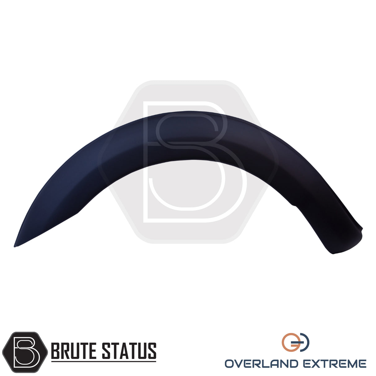 Ford Ranger 2012-2022 smooth style matte black overfender kit, wide wheel arch extensions for Double Cab pickups with aggressive off-road styling.