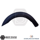 Ford Ranger 2012-2022 smooth style matte black overfender kit, wide wheel arch extensions for Double Cab pickups with aggressive off-road styling.