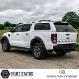 Ford Ranger 2012-2022 matte black wide arch kit, smooth wheel arch flares designed to enhance off-road styling and vehicle protection.